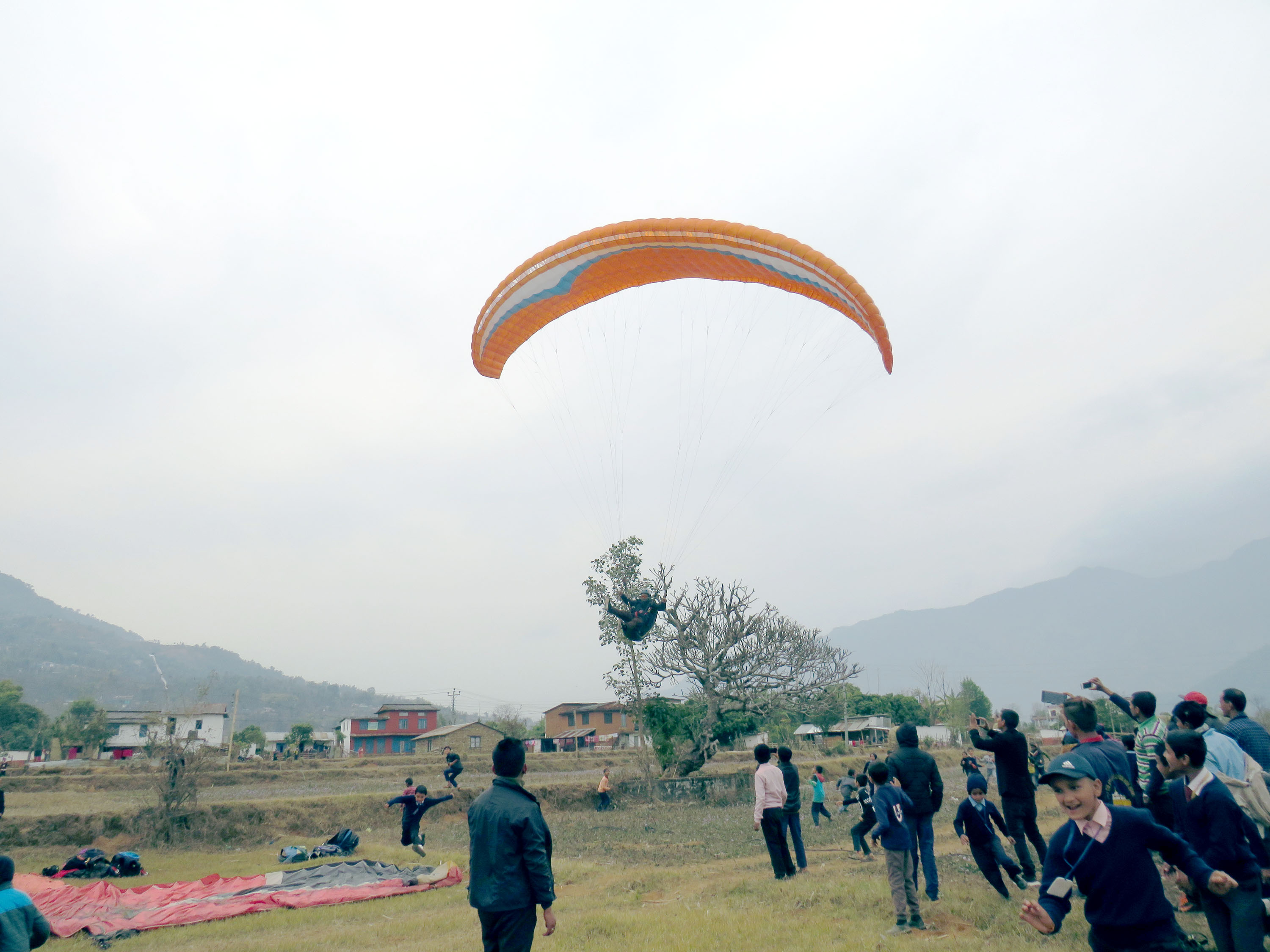 Test paragliding flight conducted in Phulchowki-Kushadevi
