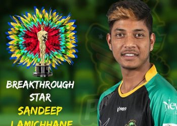 CPL honors Lamichhane with ‘Breakthrough Star’ title