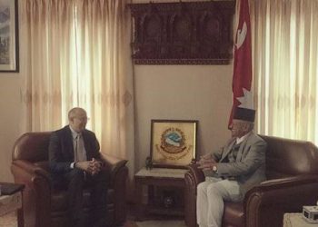 Indian Secy Gokhale pays courtesy call on Minister Gyawali