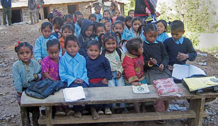 Chepang children in Dhanding in need of warm clothes