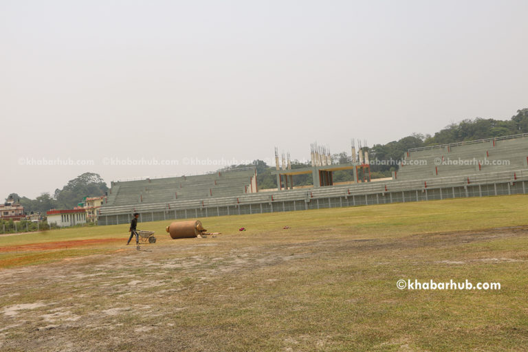 International Cricket Stadium construction at a snail’s pace
