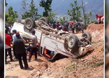 One dead, nine hurt in Surkhet jeep accident