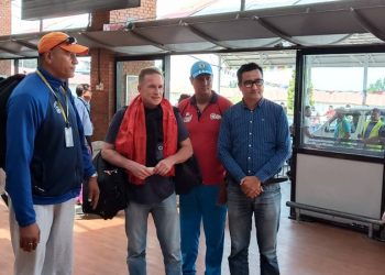 National volleyball team’s coach Hann Abing arrives Kathmandu