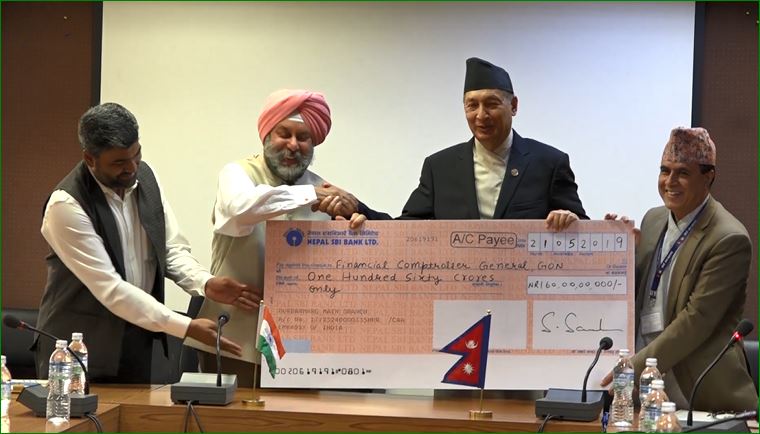 India provides Rs 1.6 billion aid to Nepal for reconstruction