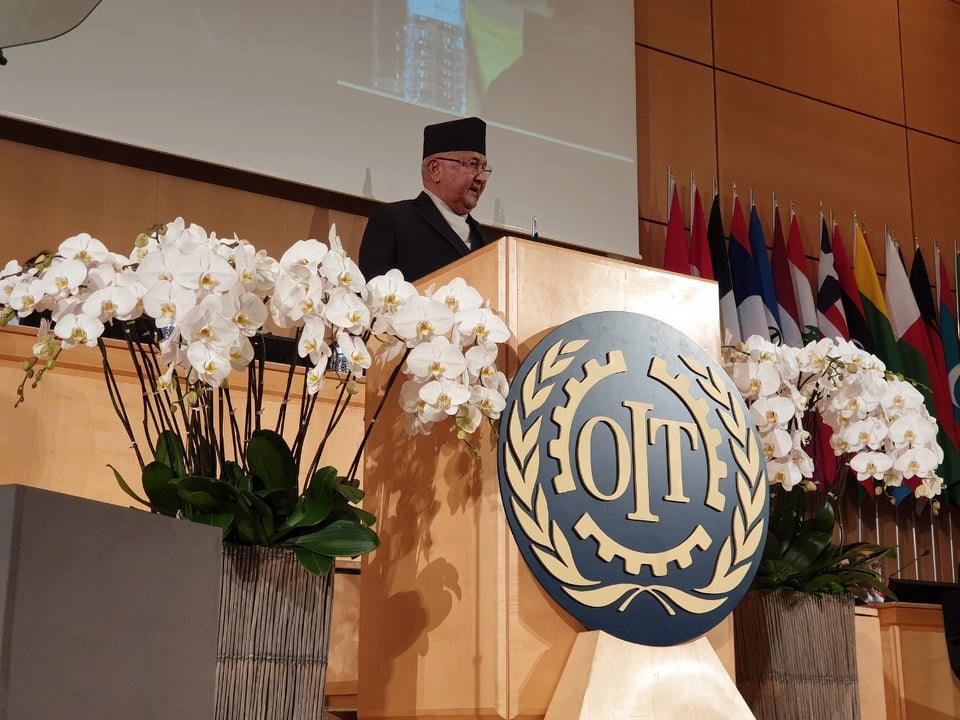Statement by PM Oli at the 108th Session (Centenary) of the ILO
