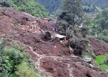 5 return home as landslide destroys quarantine building