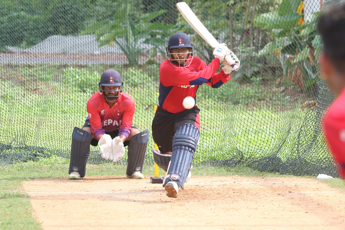 In pics: Nepal sweats it out in nets in Malaysia