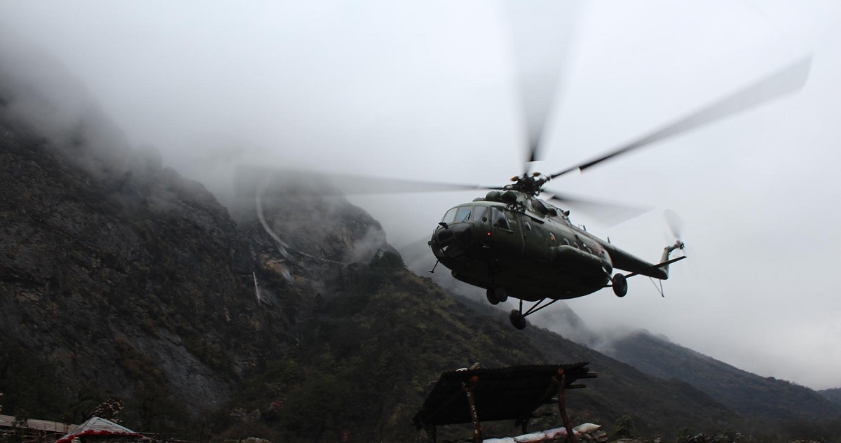 Flood survivors in Manang rescued by helicopters