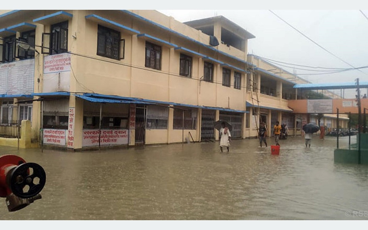 Dozens of houses waterlogged in Siraha