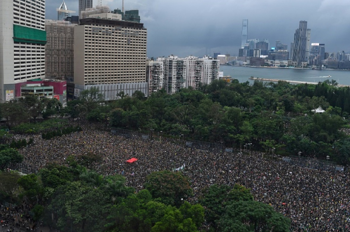 Tens of thousands gather in Hong Kong for major rally