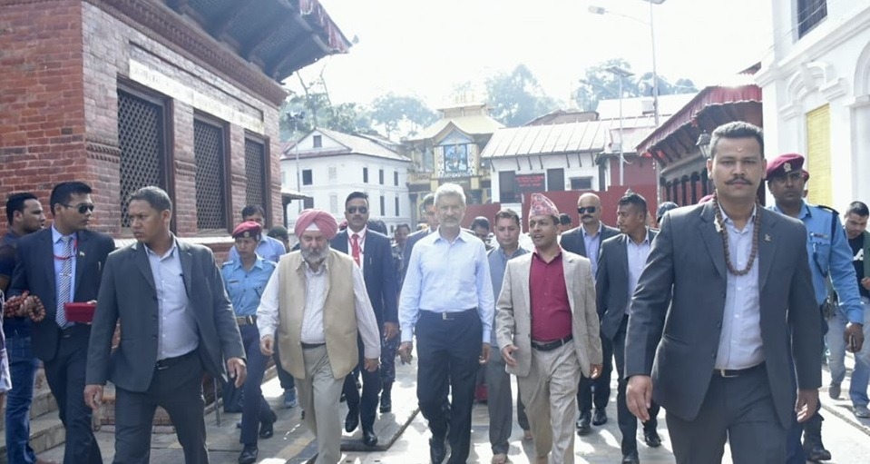 Indian External Minister Jaishankar visits Pashupatinath Temple
