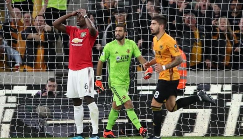 Man Utd draws with Wolves as Pogba misses penalty