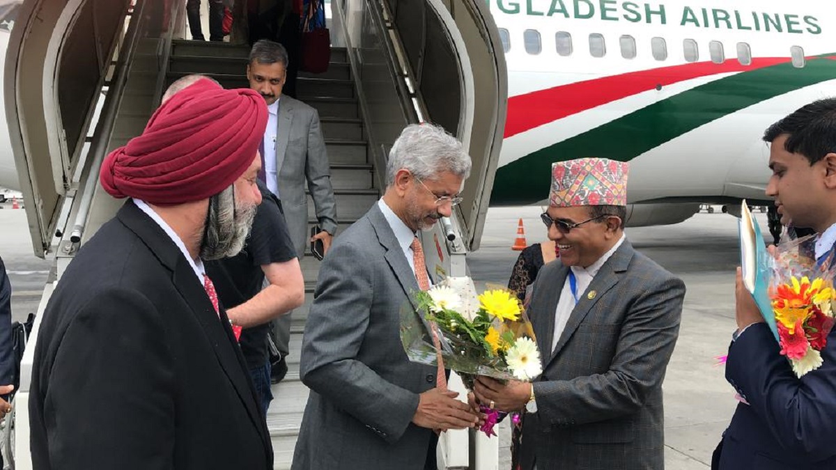 India’s External Affairs Minister Jaishanker arrives in Kathmandu