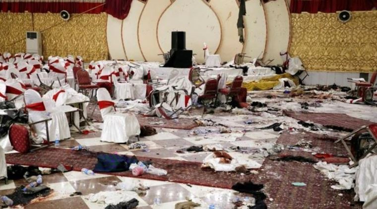 Blast rocks wedding reception in Afghan capital, 63 killed