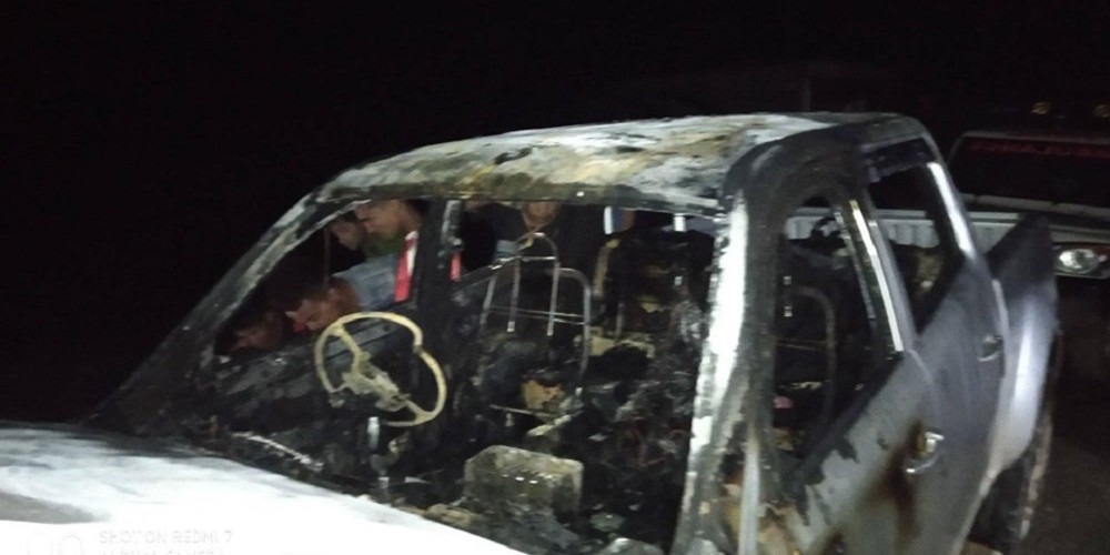 Jeep belonging to rural municipality torched in Salyan