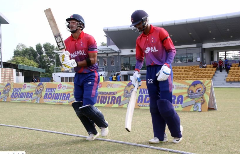 Five-Nation T20 International: Nepal playing against Oman