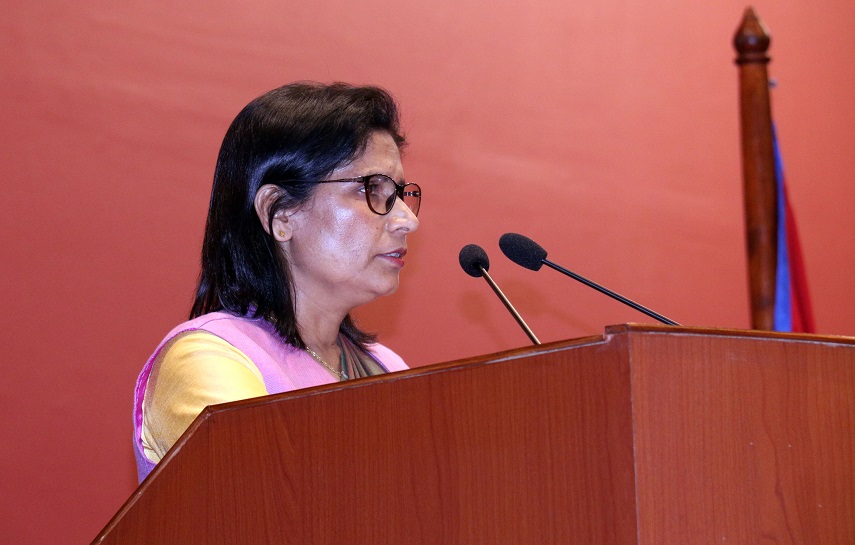 Minister Aryal seeks conducive environment for women