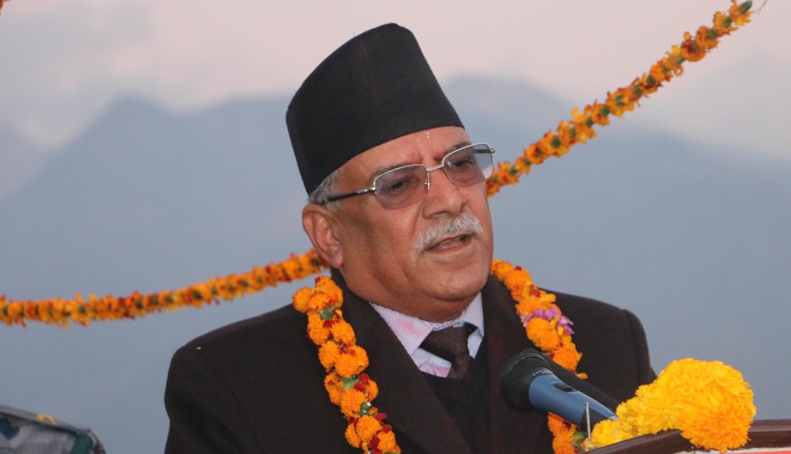 NCP Chair Dahal in Sukute
