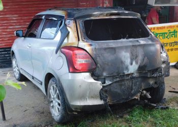 Municipality spokesperson’s vehicle torched