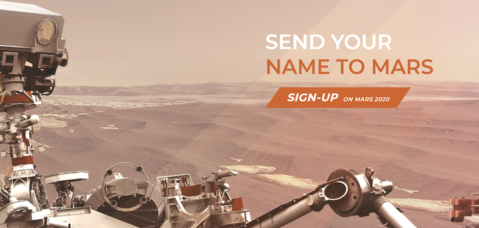 Want your name to go to Mars? Here’s how