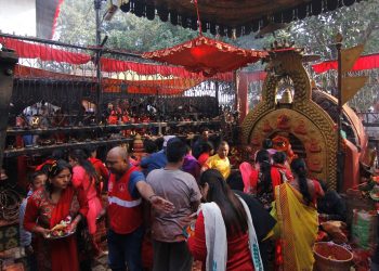 Maha Nawami being observed today on the ninth day of Dashain