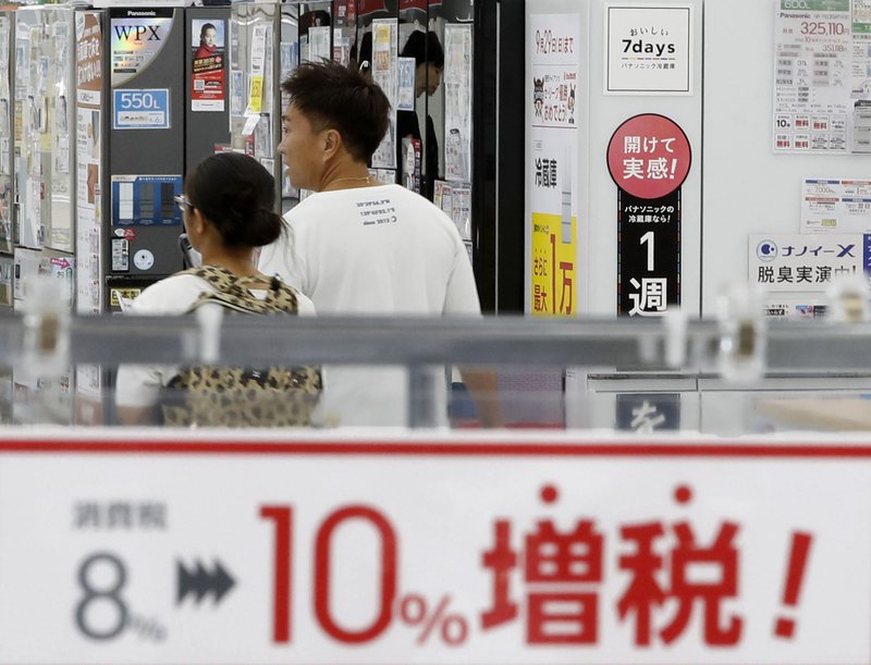 Japan raises sales tax to 10%