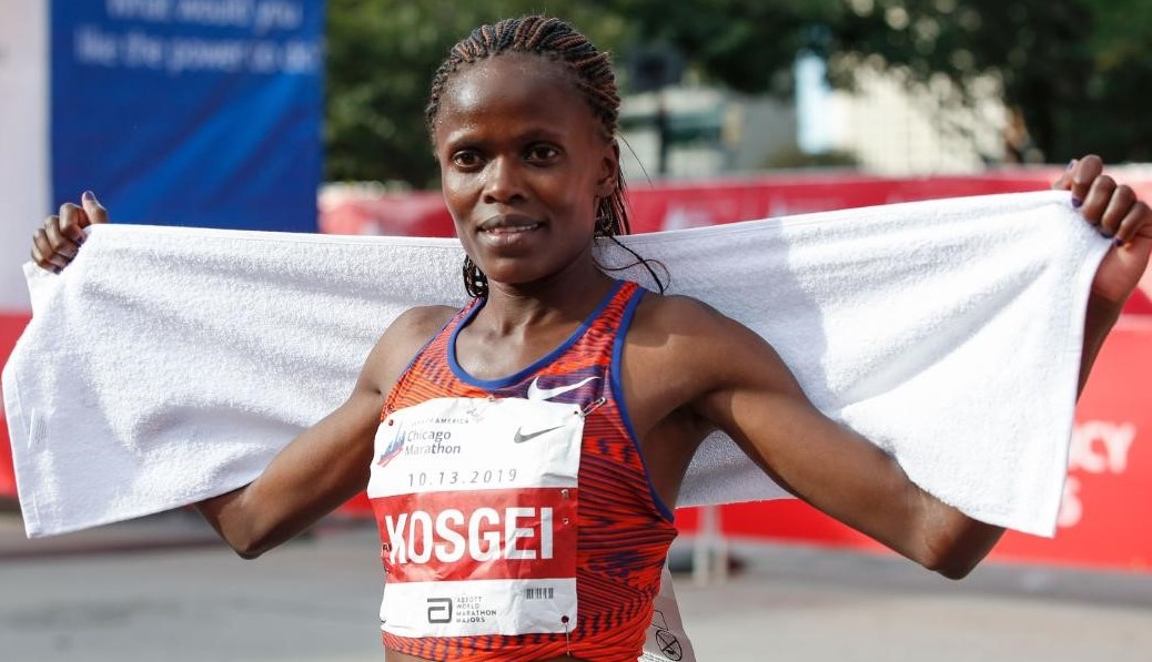 Brigid Kosgei breaks women’s marathon record