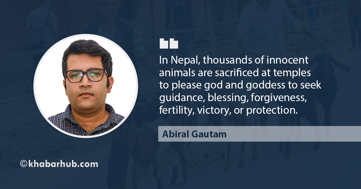 This Dashain, sacrifice your inner demons, not animals