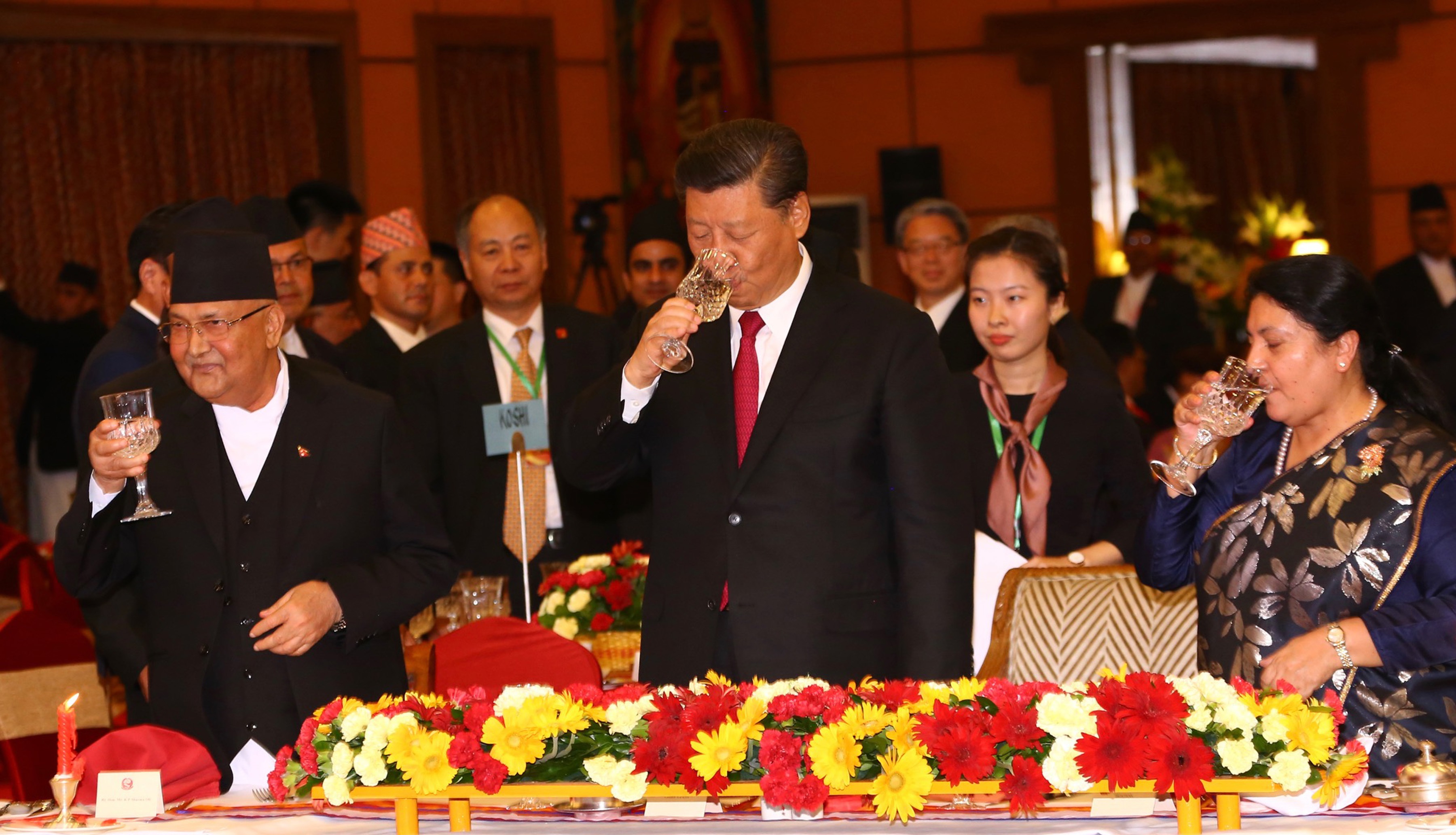 In pics: State banquet hosted in honor of Chinese President Xi