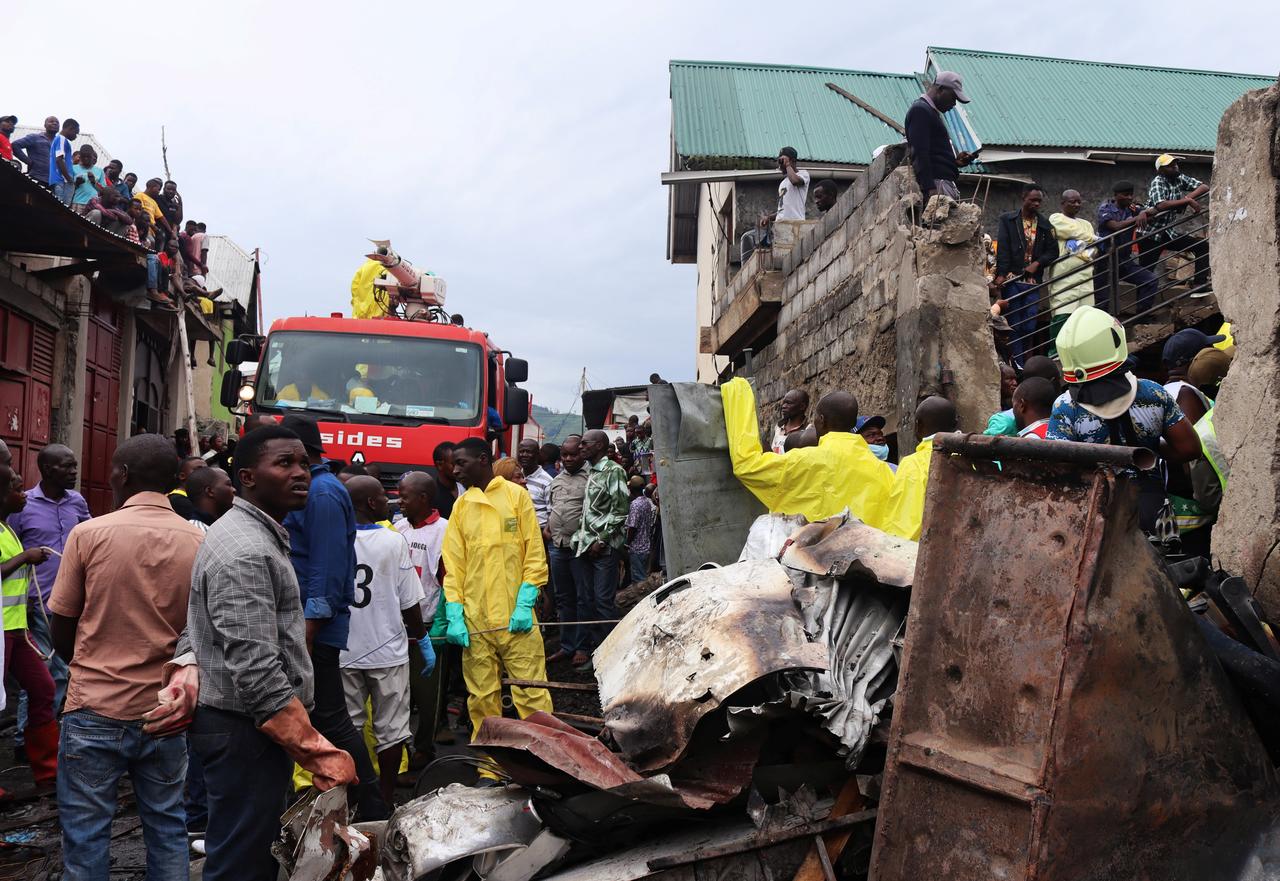 Congo plane crash death toll rises to 24