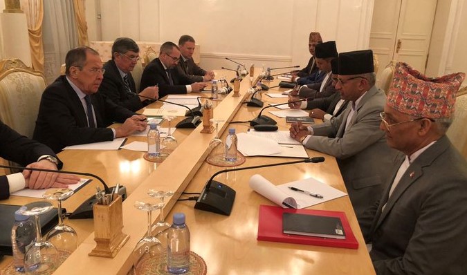 Minister Gyawali meets with his Russian counterpart