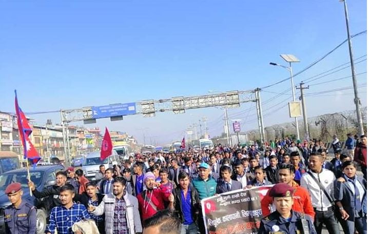 Social media flooded with ‘BackOffChina’; protest in Kathmandu  