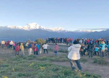 As winter approaches, tourists flock to hilly areas in Nepal