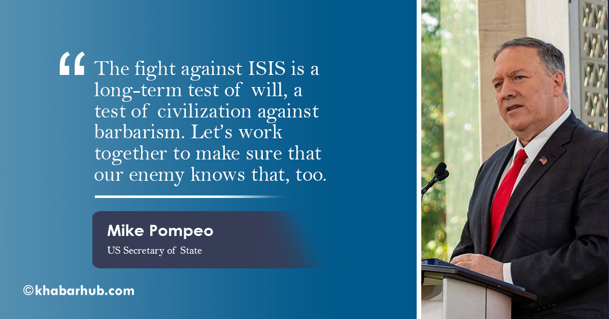 The United States will continue to lead the fight against ISIS