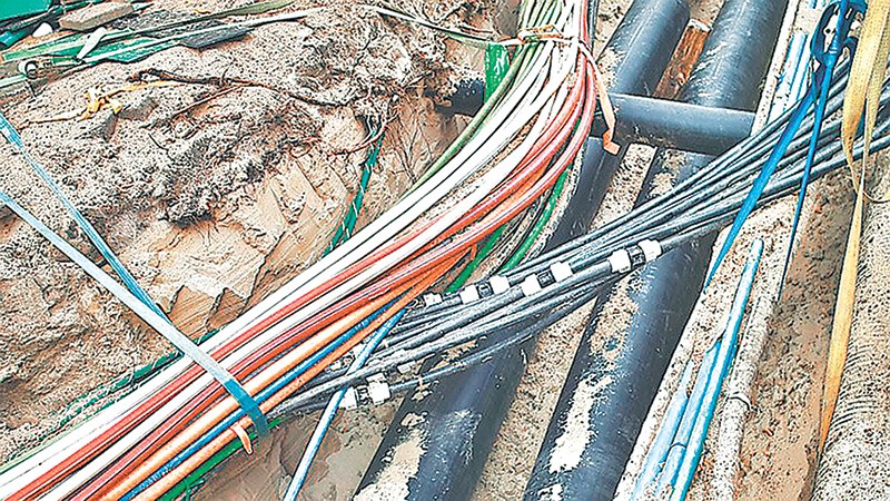 Optical fibre backbone network: 22 per cent of works completed in four years