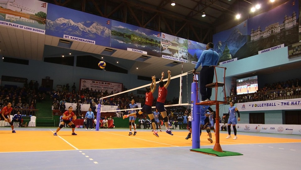 Nepal enters SAG women’s volleyball semifinals
