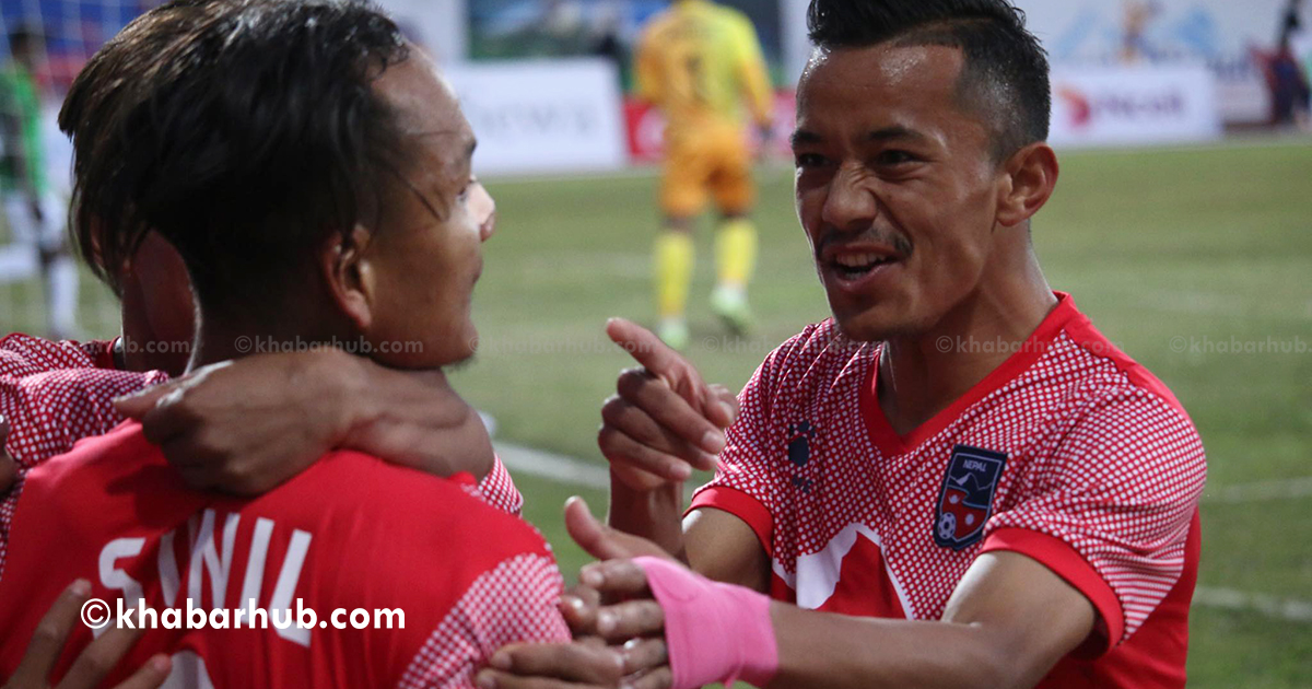 SAG Football: Nepal leads Bangladesh 1-0