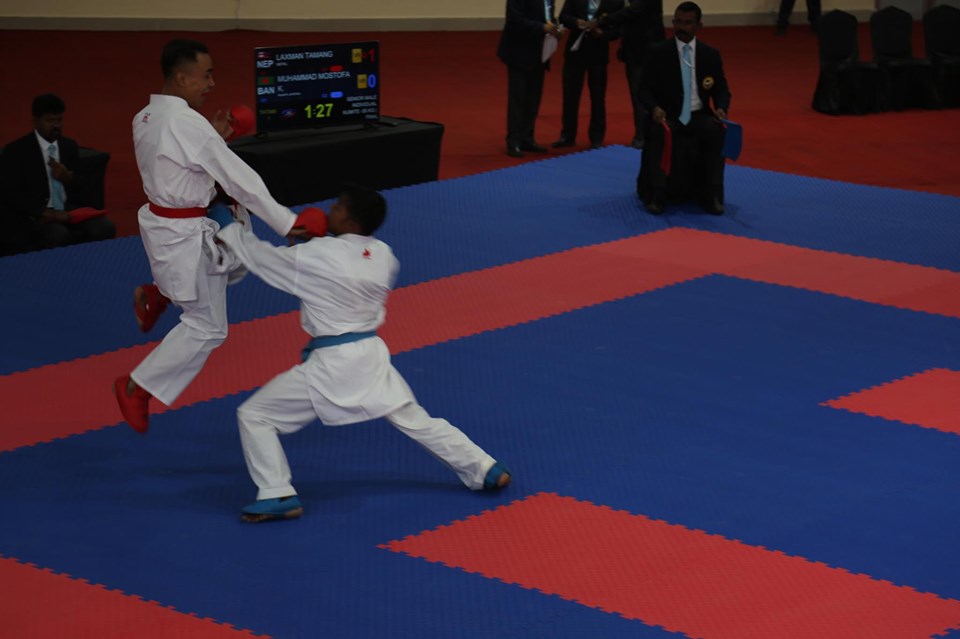 Laxman Tamang wins gold medal in karate event