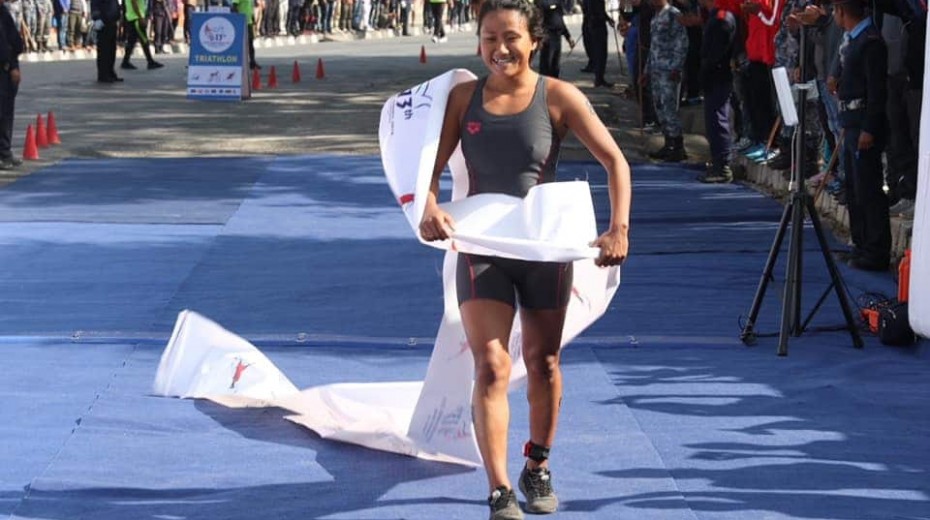 Triathlon : Nepal, India secure equal number of gold in SAG 2019