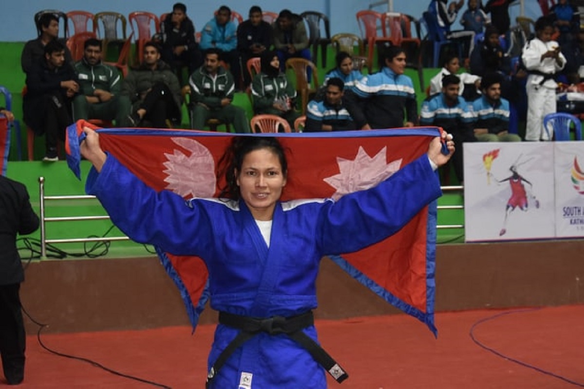 SAG 2019: Devika Khadka wins gold medal in Judo