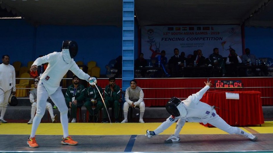 13th SAG: India receives 3 gold in Fencing