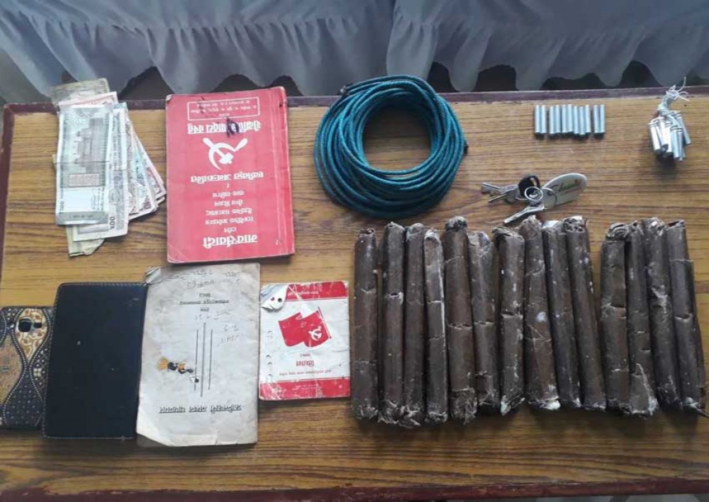 Biplav cadre arrested with explosives