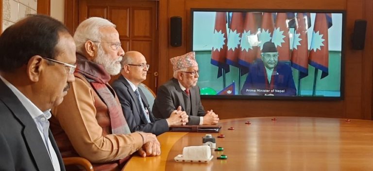 Time has come to sort out pending issues, PM Oli tells Modi