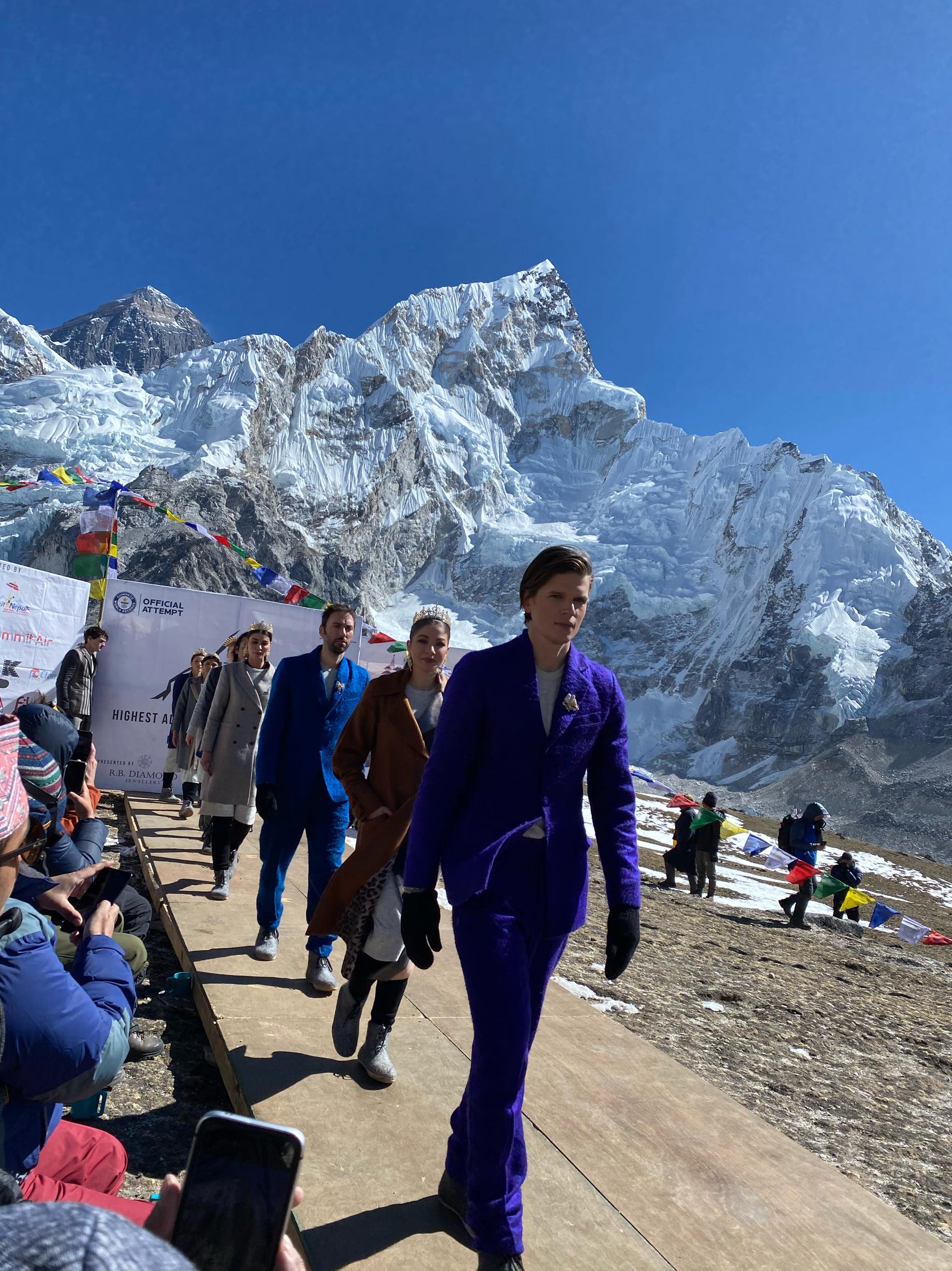 Fashion show in Everest Base Camp 