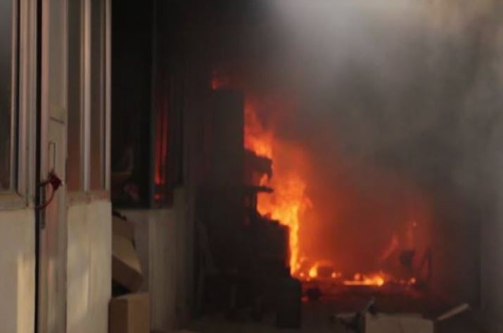 Fire breaks out at Shivam Cement Factory, contained