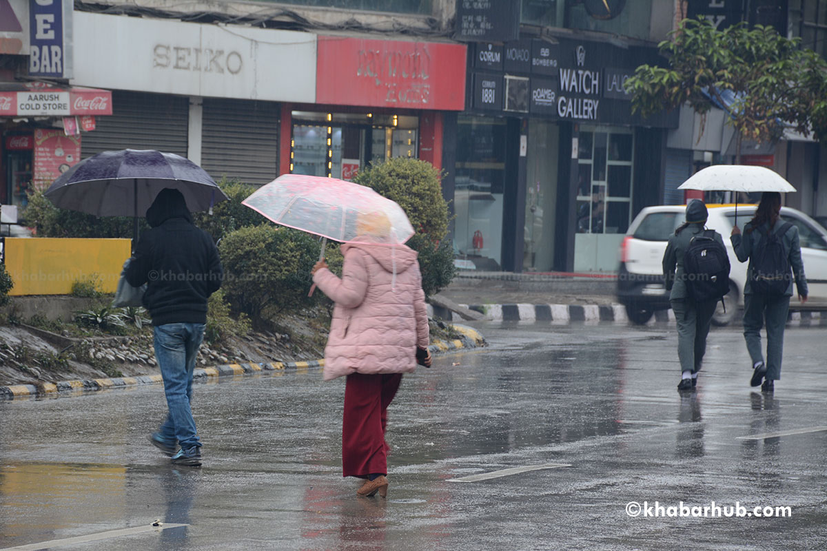 Rain forecast in Pradesh 1, 2, Bagmati and Gandaki, snowfall in highlands