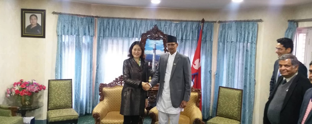 Chinese Ambassador pays courtesy call on Speaker Sapkota