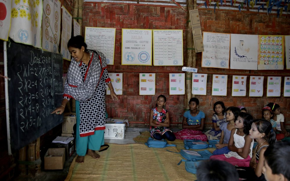 Bangladesh to improve schools for Rohingya refugee children
