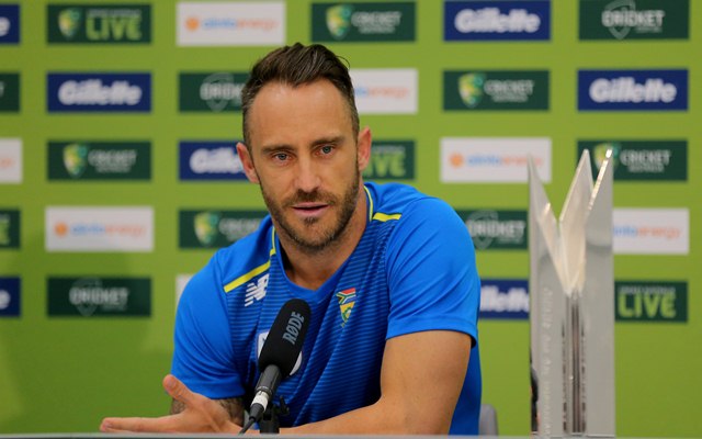 Du Plessis steps down as South Africa captain in all formats
