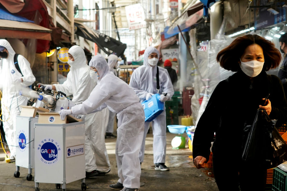 South Korea reports 505 new coronavirus cases, postpones military drill with U.S.